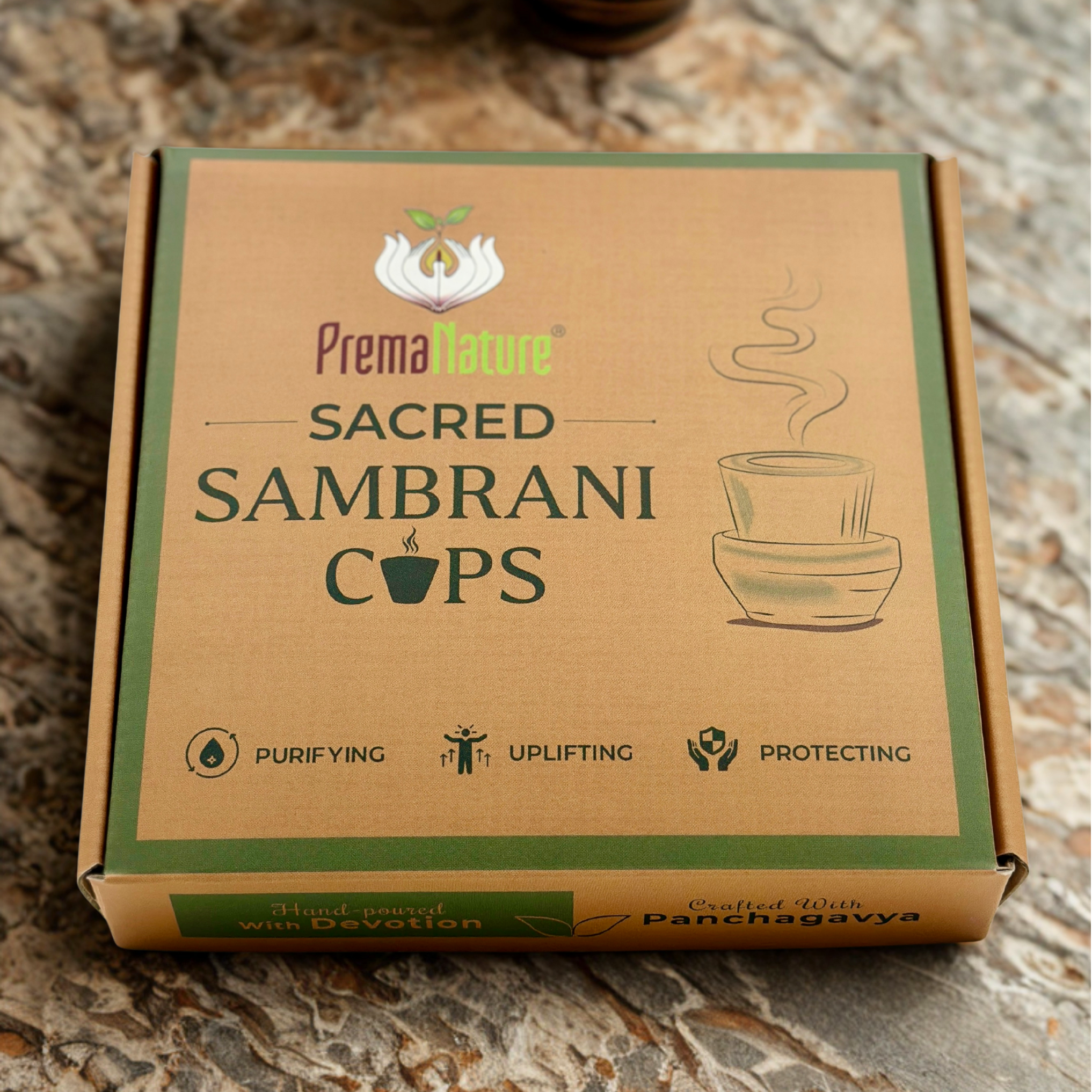 Panchagavya Cup Sambrani – view 2