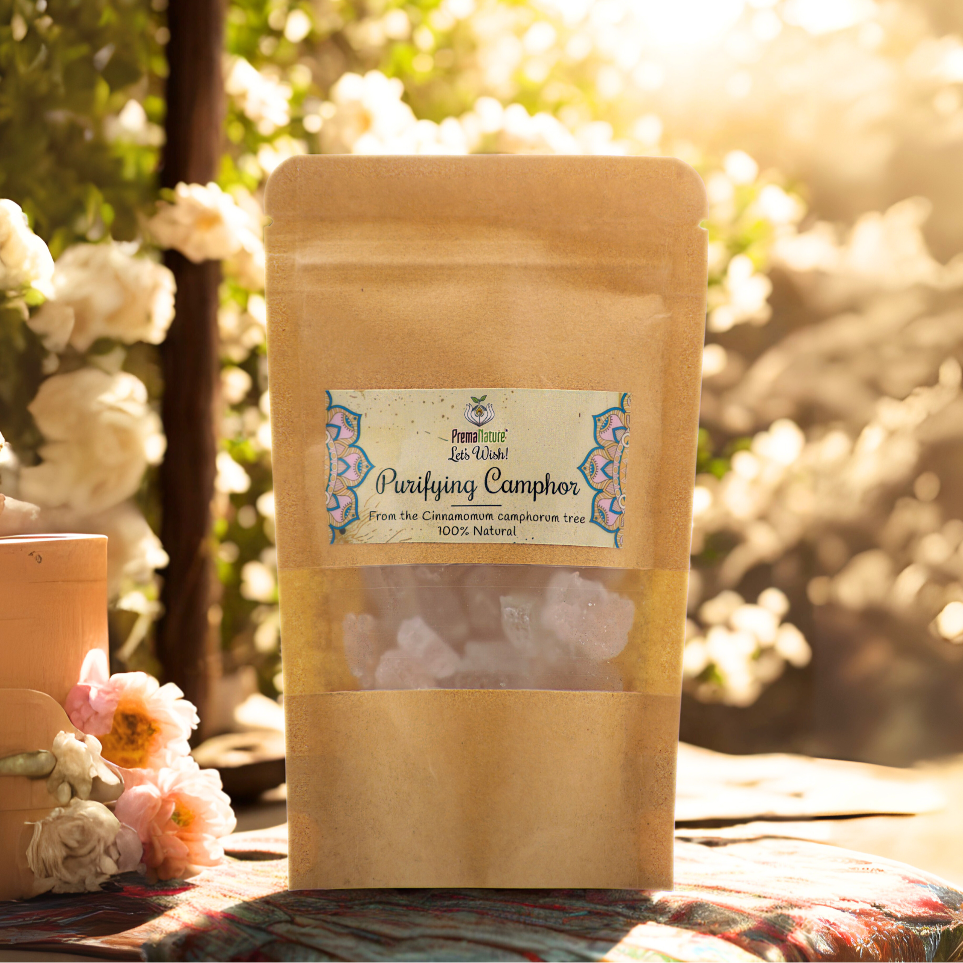Natural Camphor Crystals
