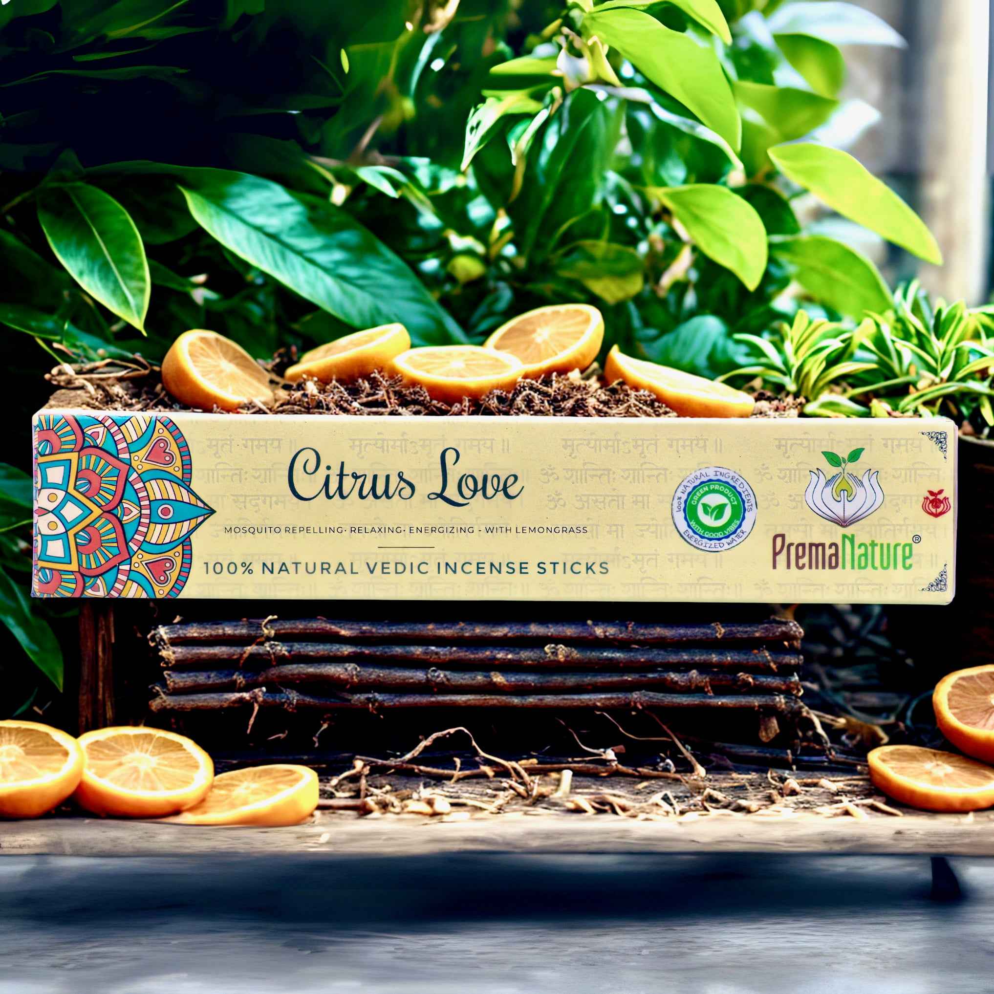 Citrus Love incense (Lemongrass) - 15g