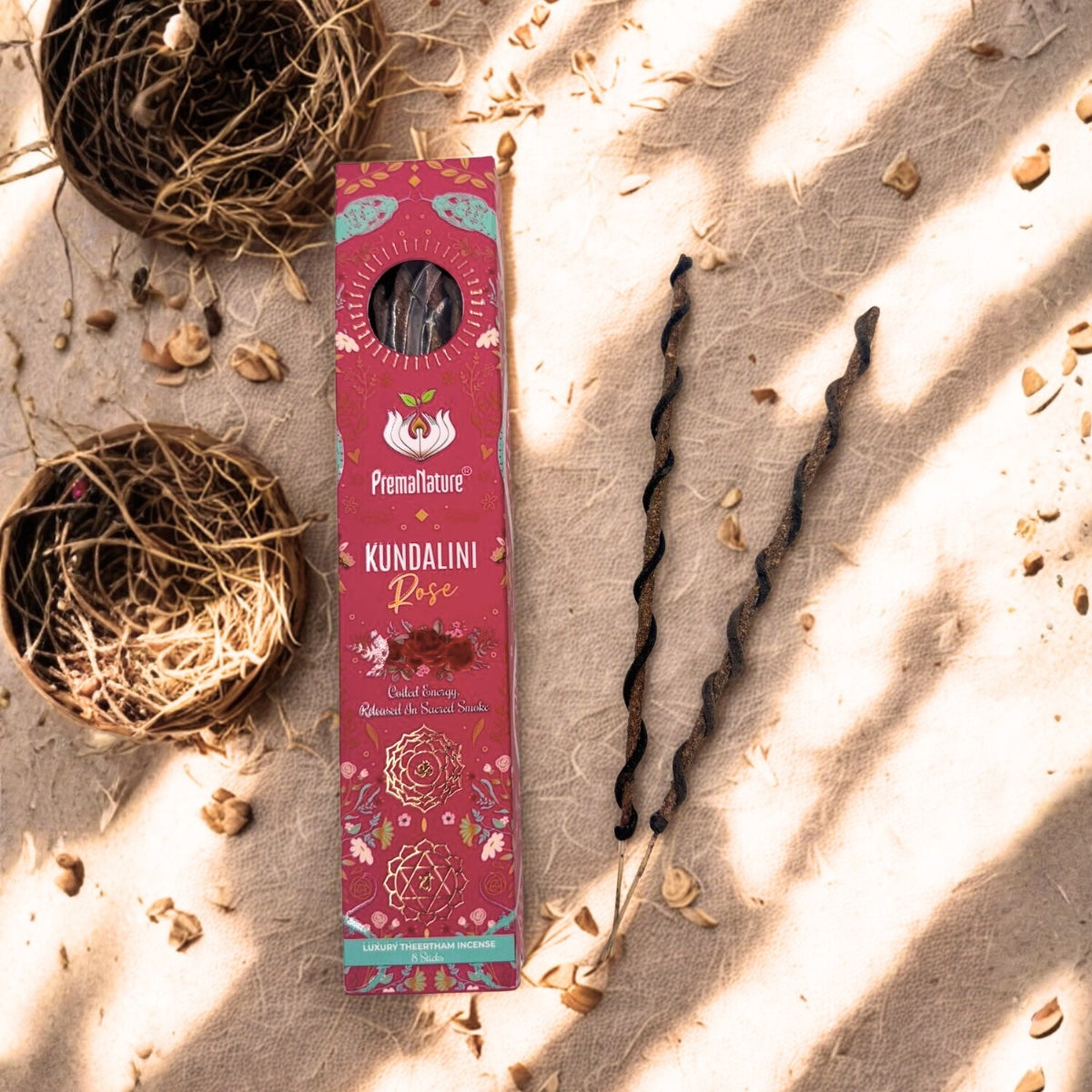 PremaNature Kundalini Rose incense