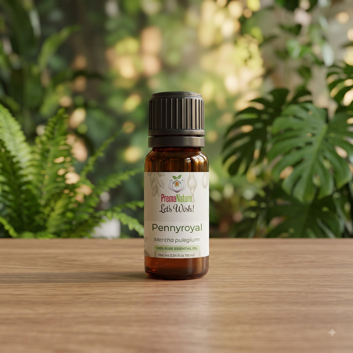 PremaNature Pennyroyal essential oil 10 ml in amber bottle