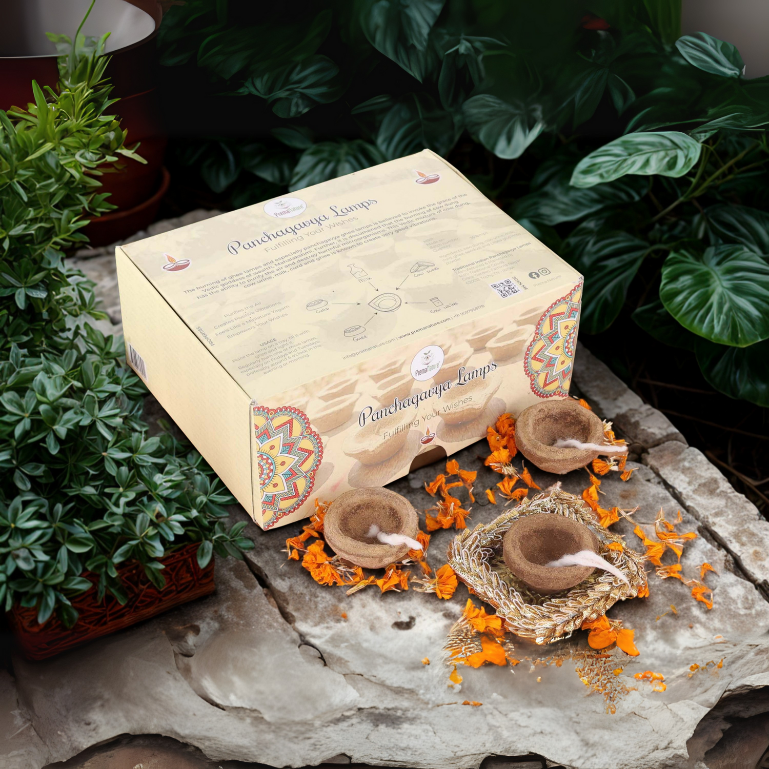 Complete Ritual Bundle — Lamps + Sambrani Cups
