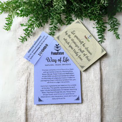 Way of Life dhoop (Oudh, Sandalwood, Patchouli, Vetiver, Ylang Ylang &amp; Cinnamon)