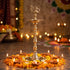 Brass Kuthuvilakku Oil Lamp — 21 inch