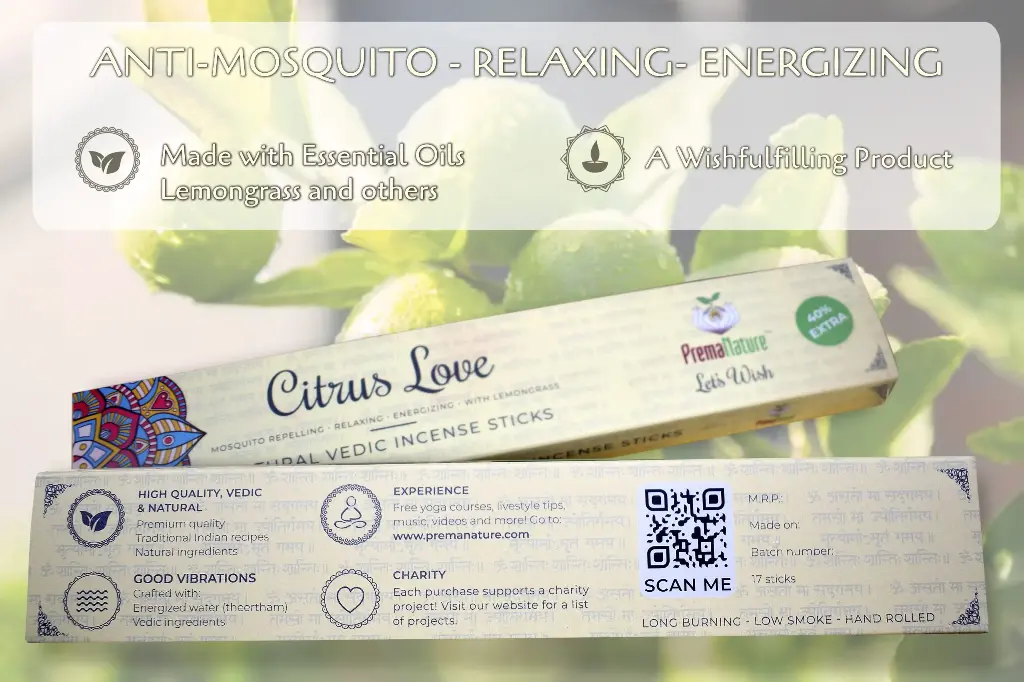 Citrus Love incense (34 pcs)