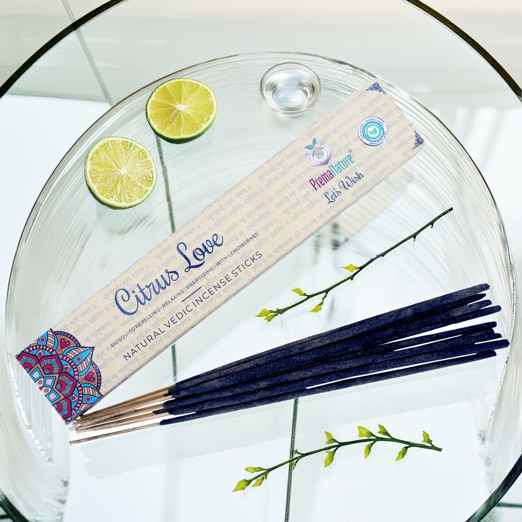 Citrus Love incense (Lemongrass - 34 pcs)