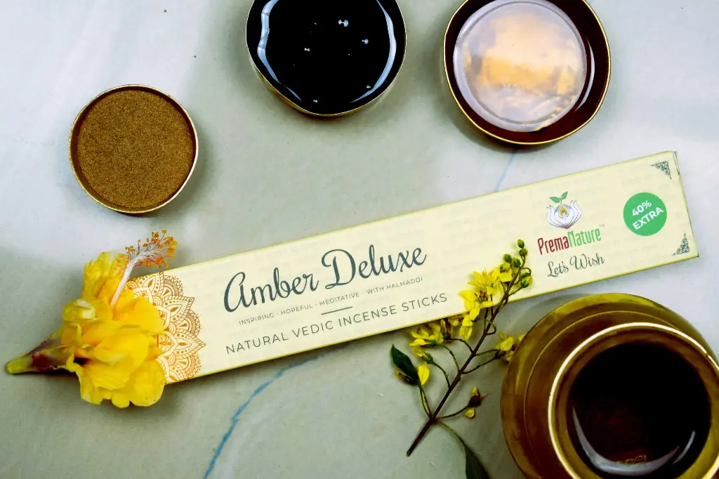 Amber Deluxe incense (Halmaddi - 34 pcs)