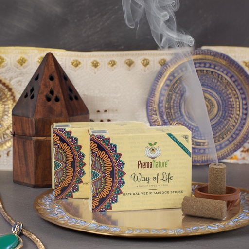 [WOL01] Way of Life dhoop (Sandalwood, Vetiver, Patchouli, Benzoin & Cinnamon)